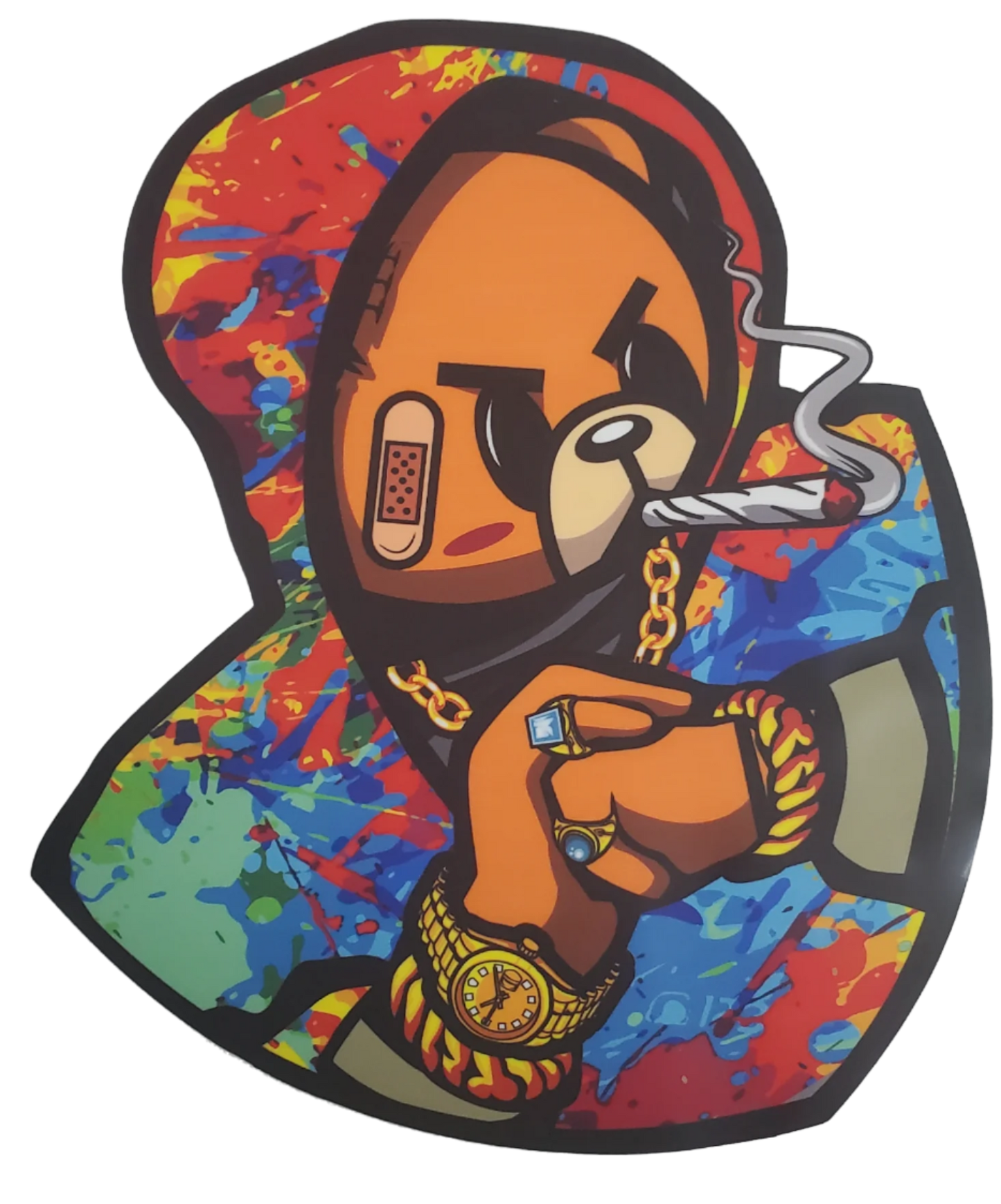 HUSTLE BEAR DTF TRANSFER (ONLY)