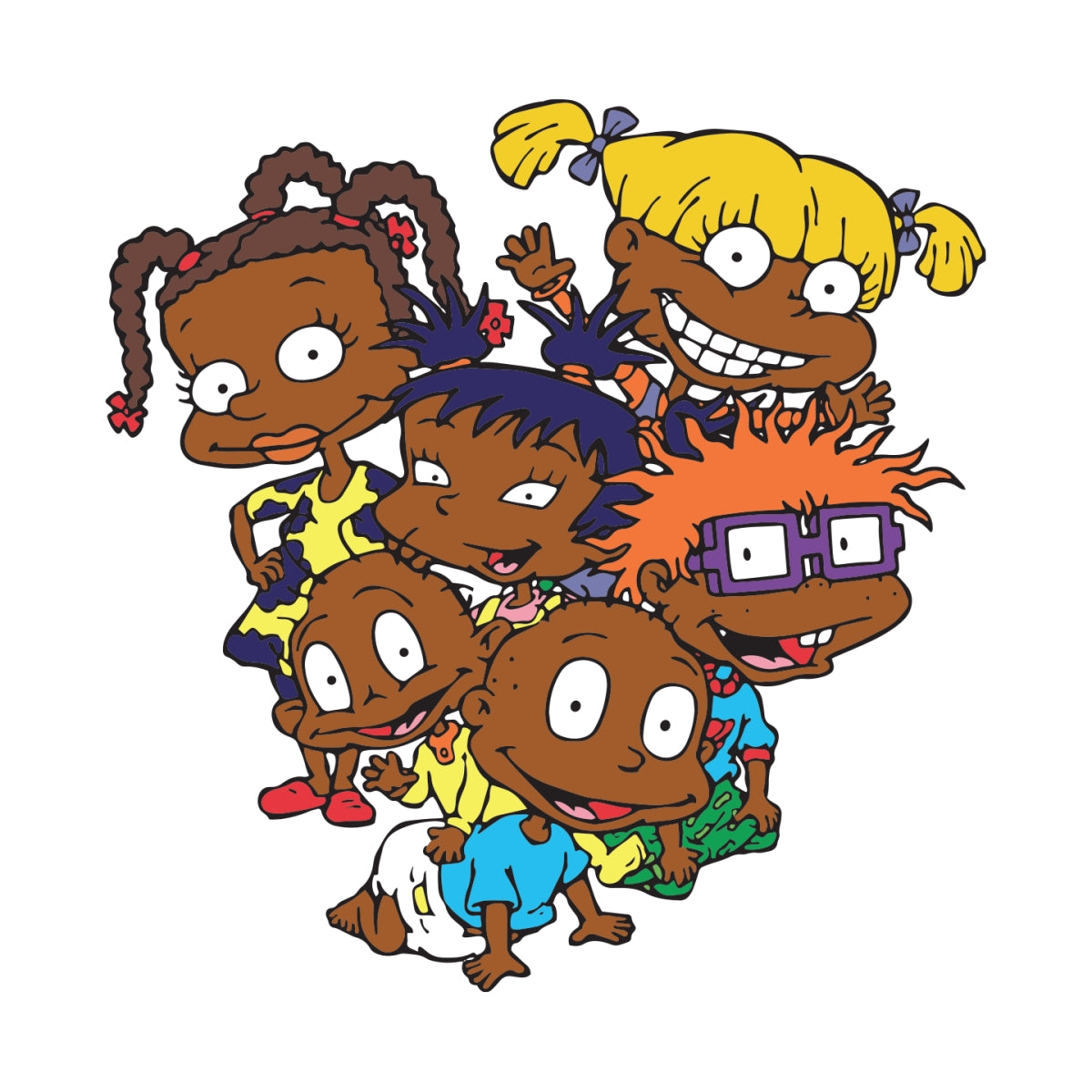 EBONY RUGRATS DTF TRANSFER (ONLY)