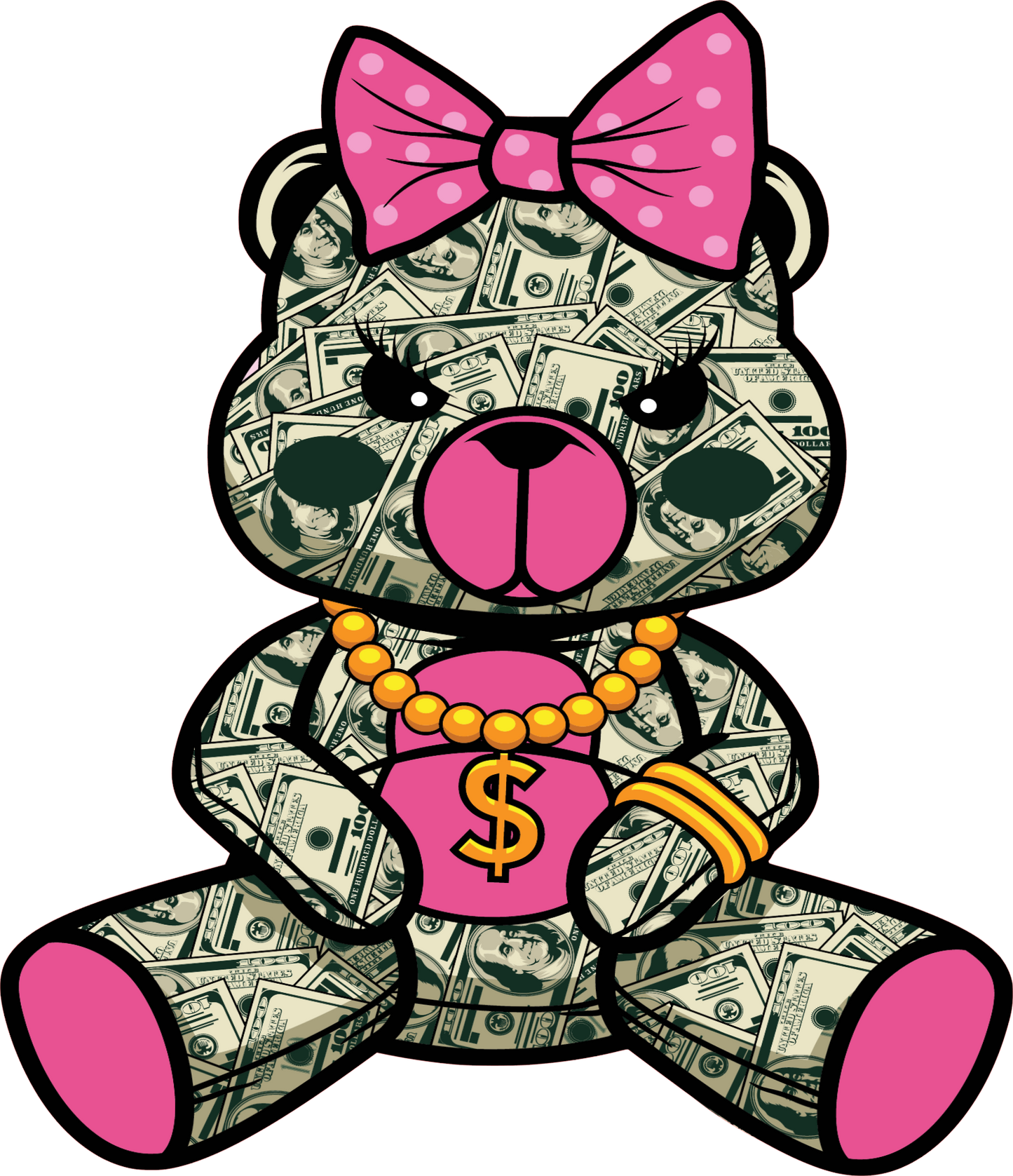 MONEY BEAR DTF TRANSFER (ONLY)