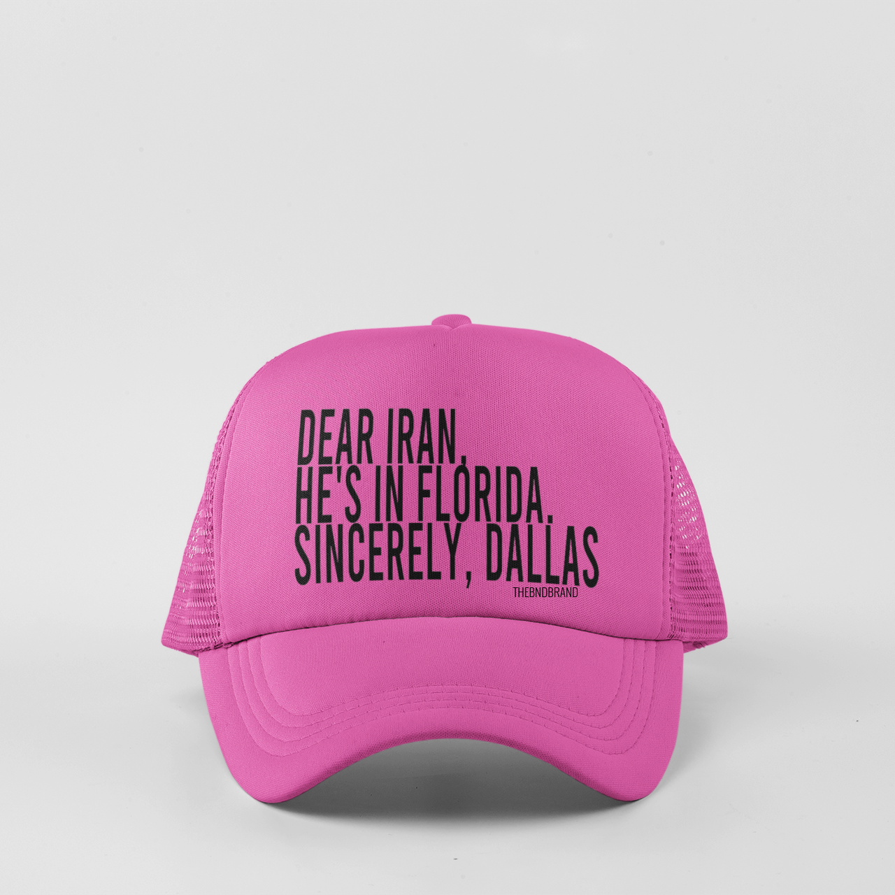 Dear Iran, He's in Florida — Sincerely, Dallas