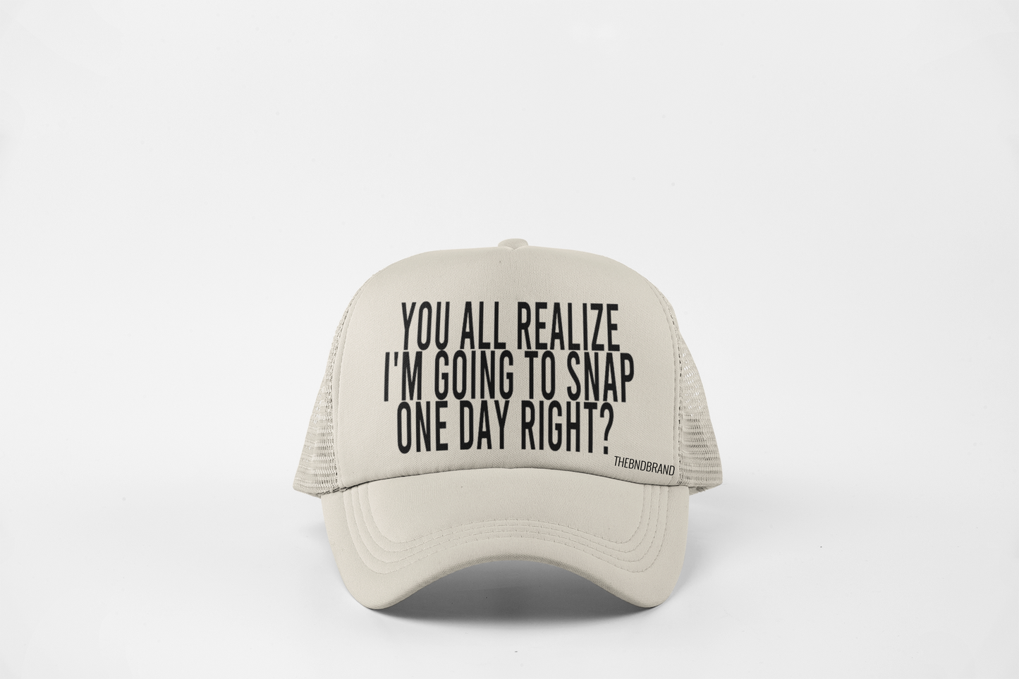 YOU ALL REALIZE I'M GOING TO SNAP ONE DAY RIGHT? HAT