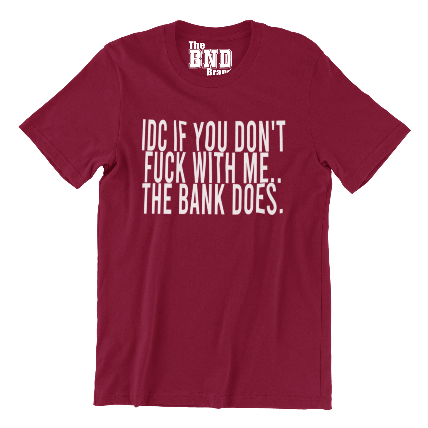 IDC IF YOU DON'T FUCK WITH ME.. THE BANK DOES