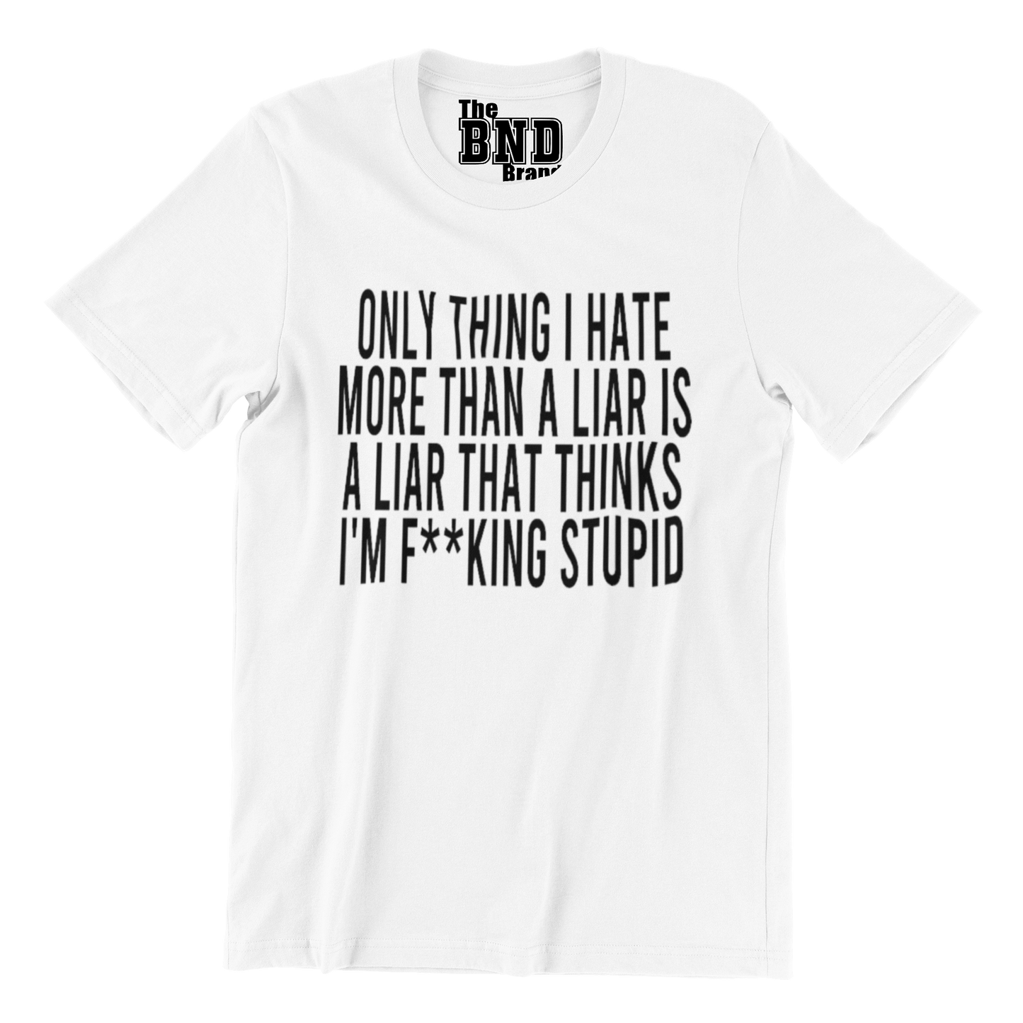 ONLY THING I HATE MORE THAN A LIAR IS A LIAR THAT THINKS I'M FUCKING STUPID TEE