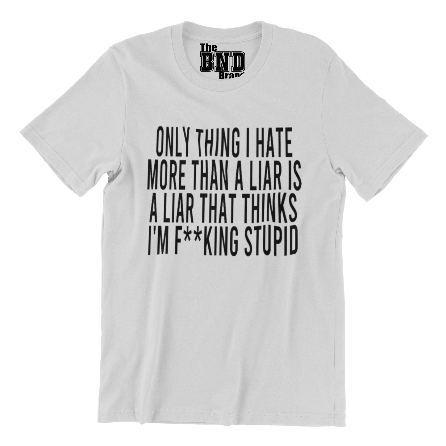 ONLY THING I HATE MORE THAN A LIAR IS A LIAR THAT THINKS I'M FUCKING STUPID TEE