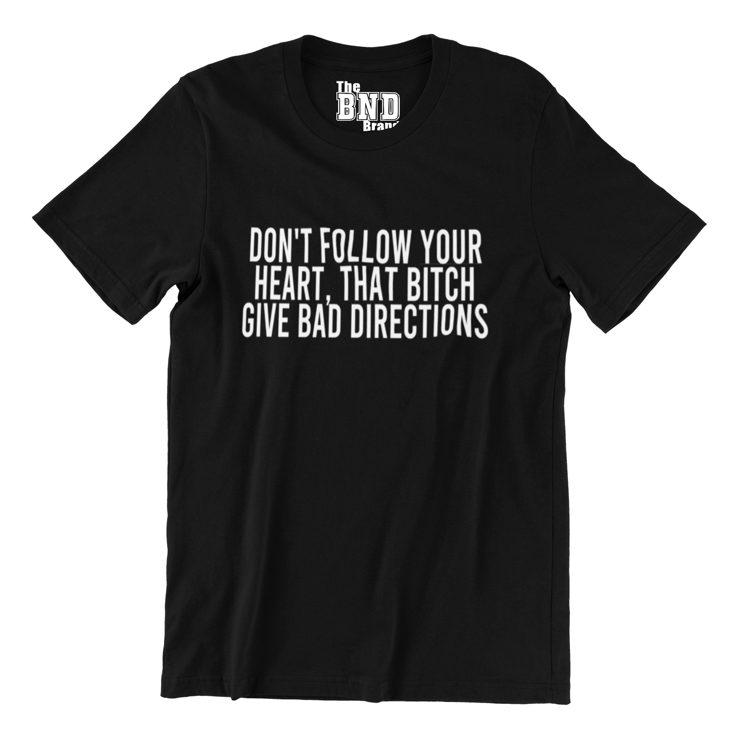 DON'T FOLLOW YOUR HEART. THAT B#TCH GIVE BAD DIRECTIONS