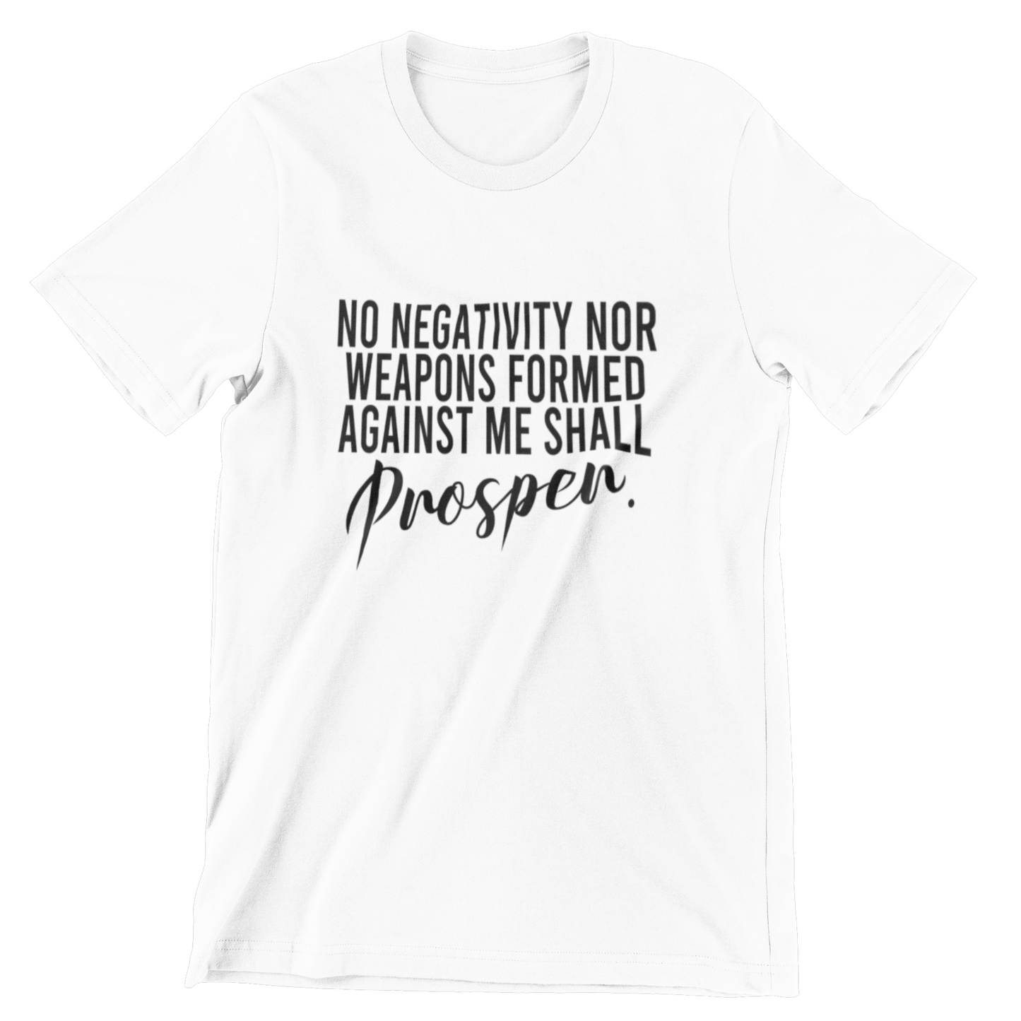 NO NEGATIVITY NOR WEAPONS FORMED AGANIST ME SHALL PROSPER.