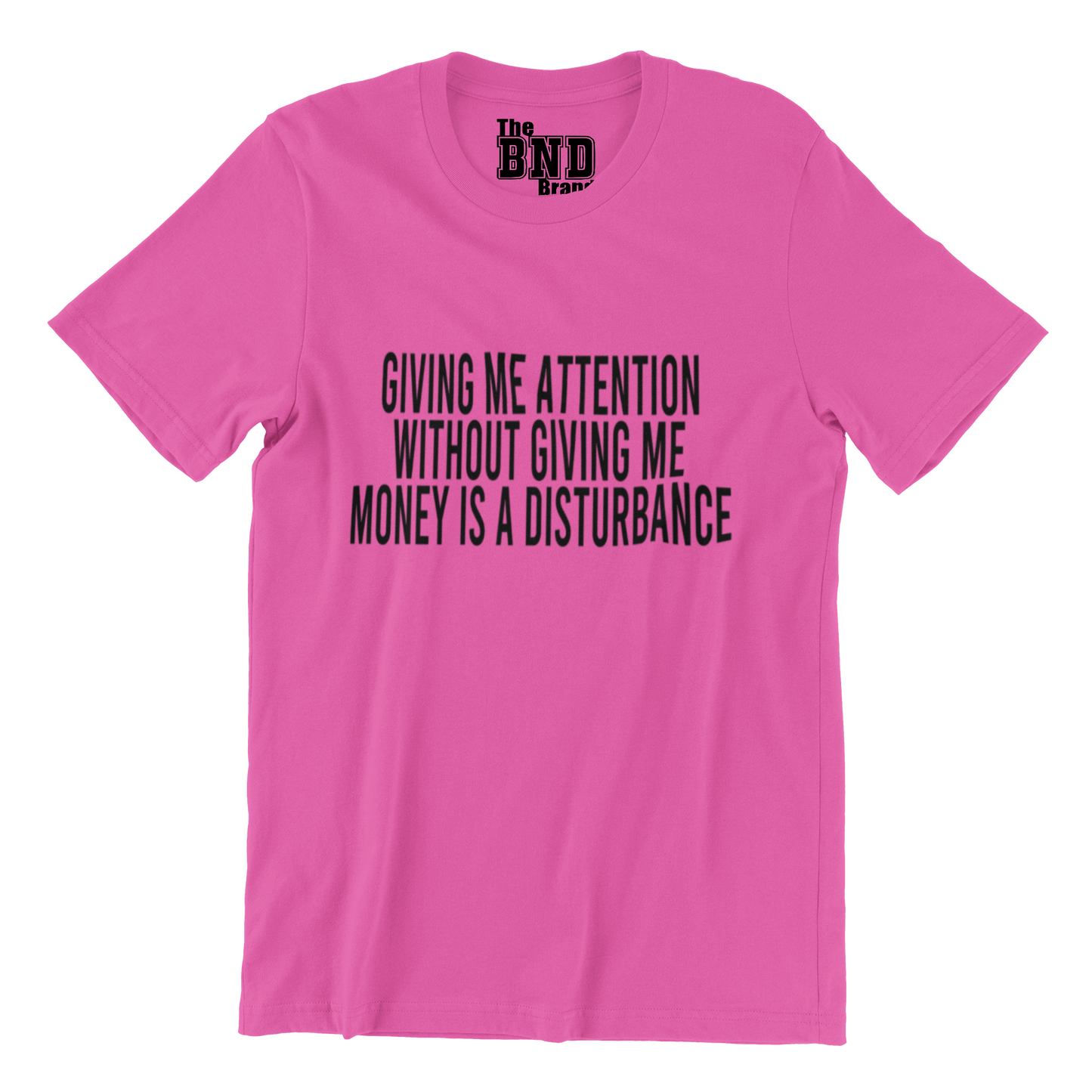 GIVING ME ATTENTION WITHOUT GIVING ME MONEY IS A DISTURBANCE TEE