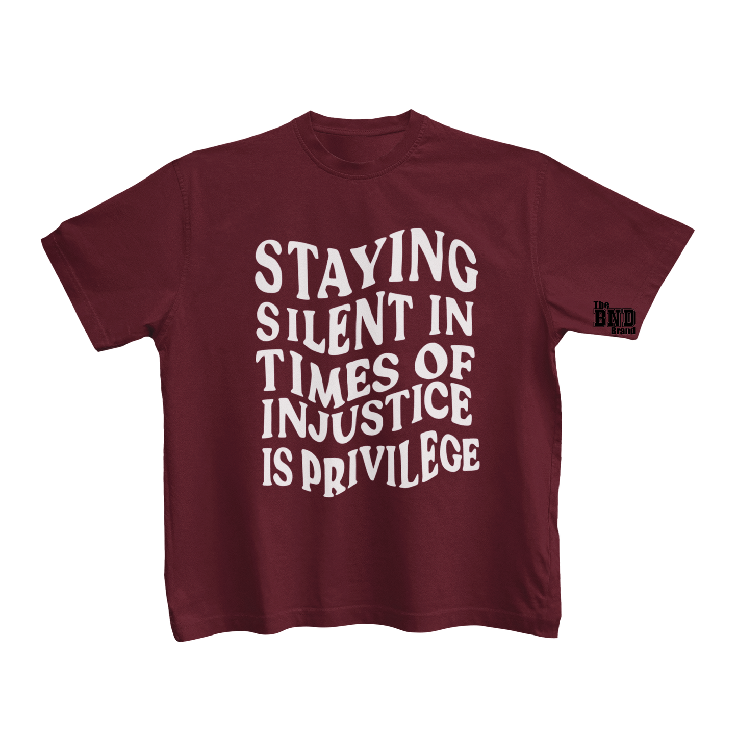 STAYING SILENT IN TIME OF INJUSTICE IS PRIVILEGE