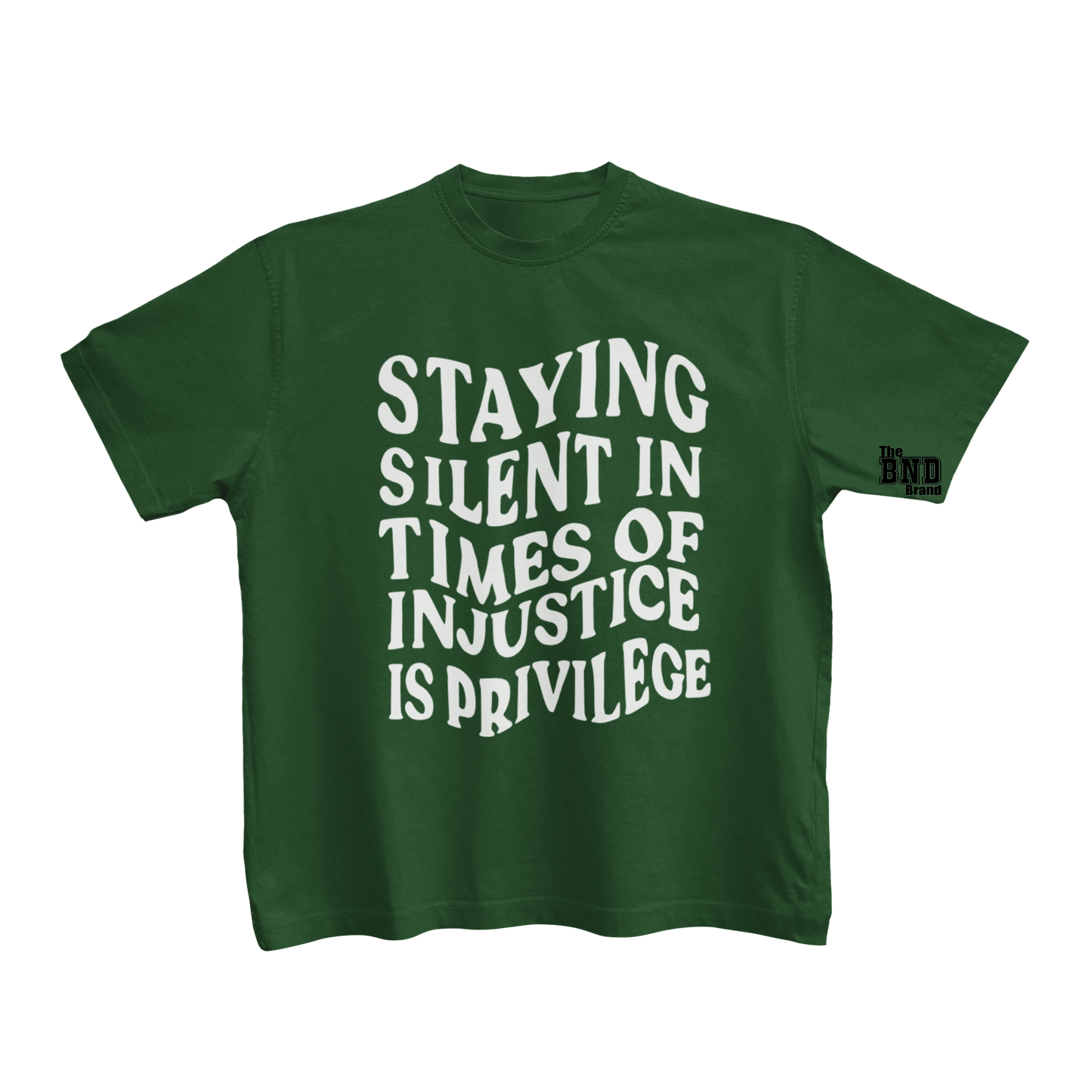 STAYING SILENT IN TIME OF INJUSTICE IS PRIVILEGE