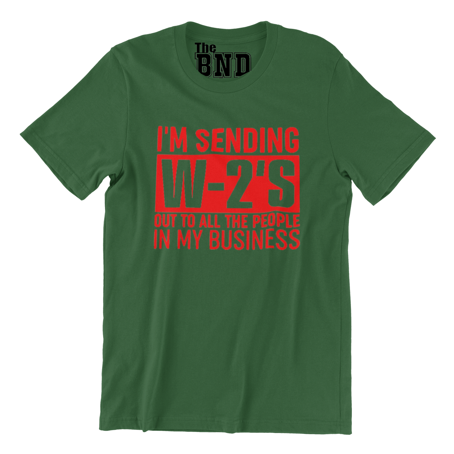 I'M SENDING W-2s OUT TO ALL THE PEOPLE IN MY BUSINESS