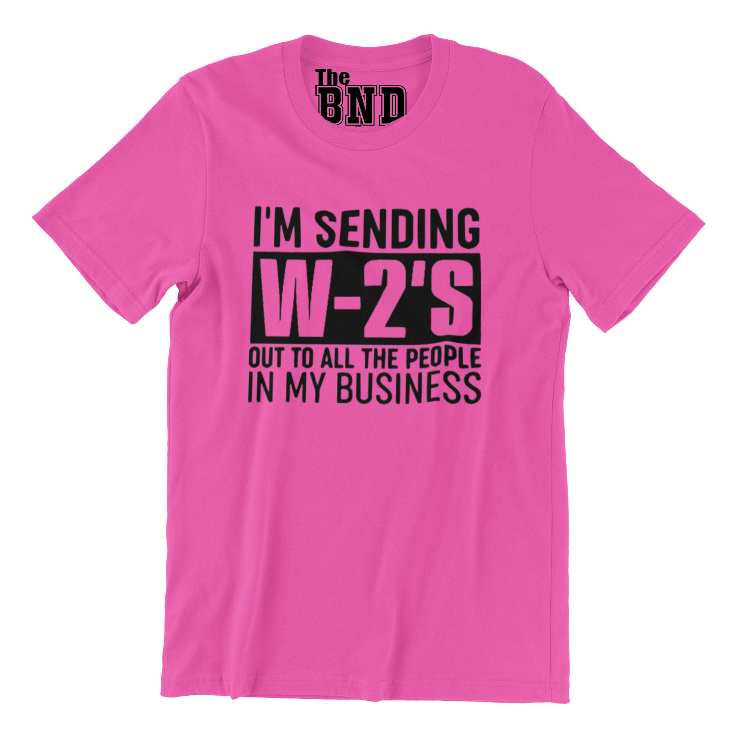 I'M SENDING W-2s OUT TO ALL THE PEOPLE IN MY BUSINESS