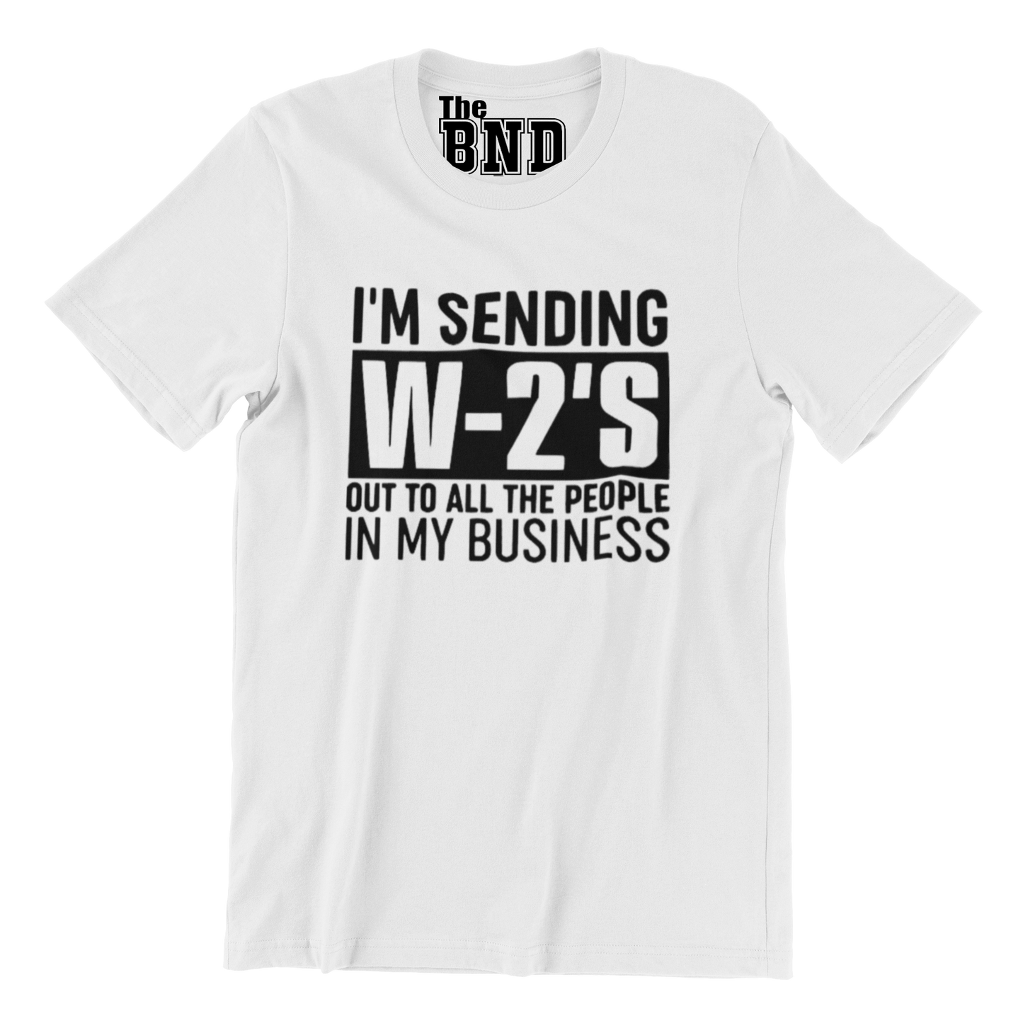 I'M SENDING W-2s OUT TO ALL THE PEOPLE IN MY BUSINESS