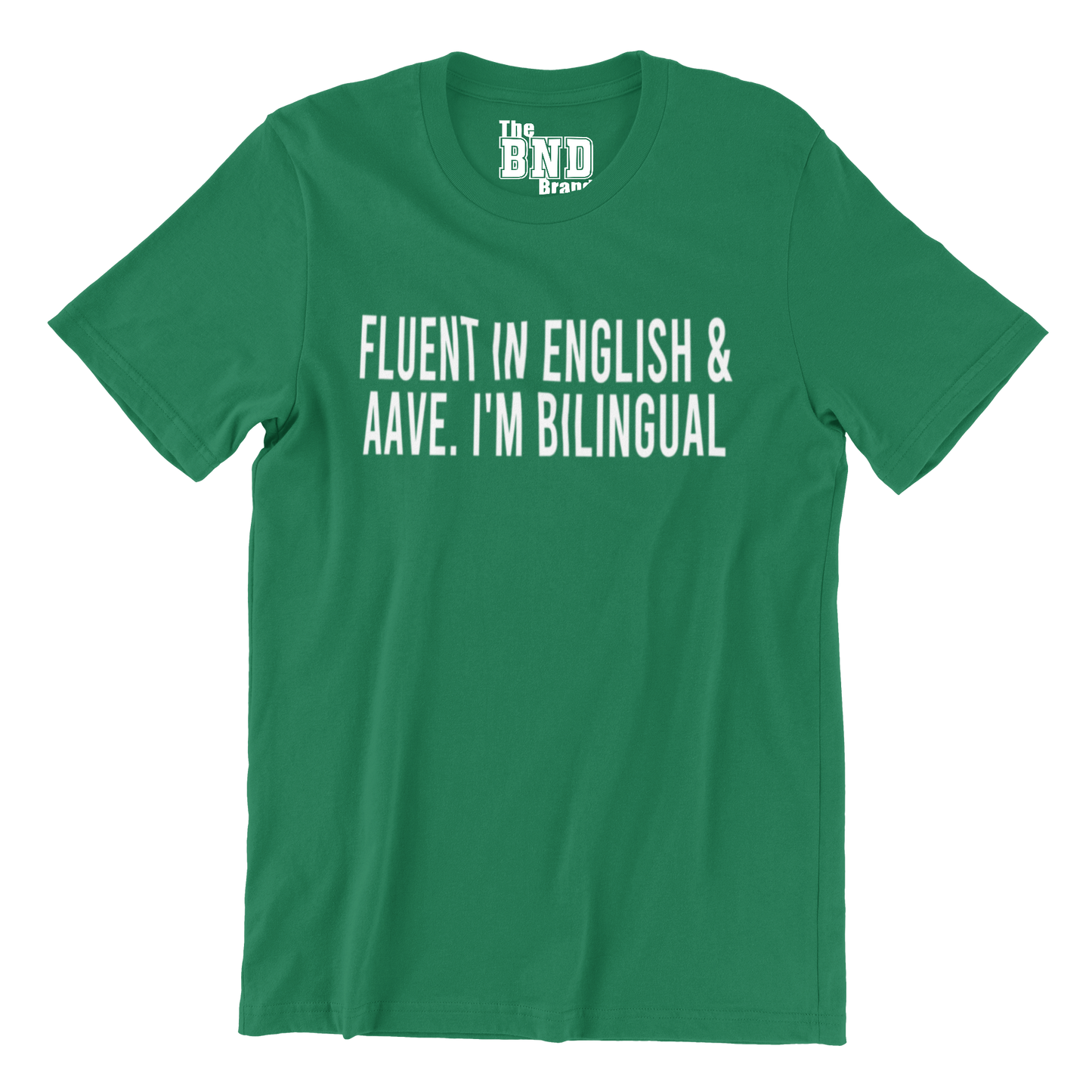 FLUENT IN ENGLISH AND AAVE. I'M BILINGUAL.