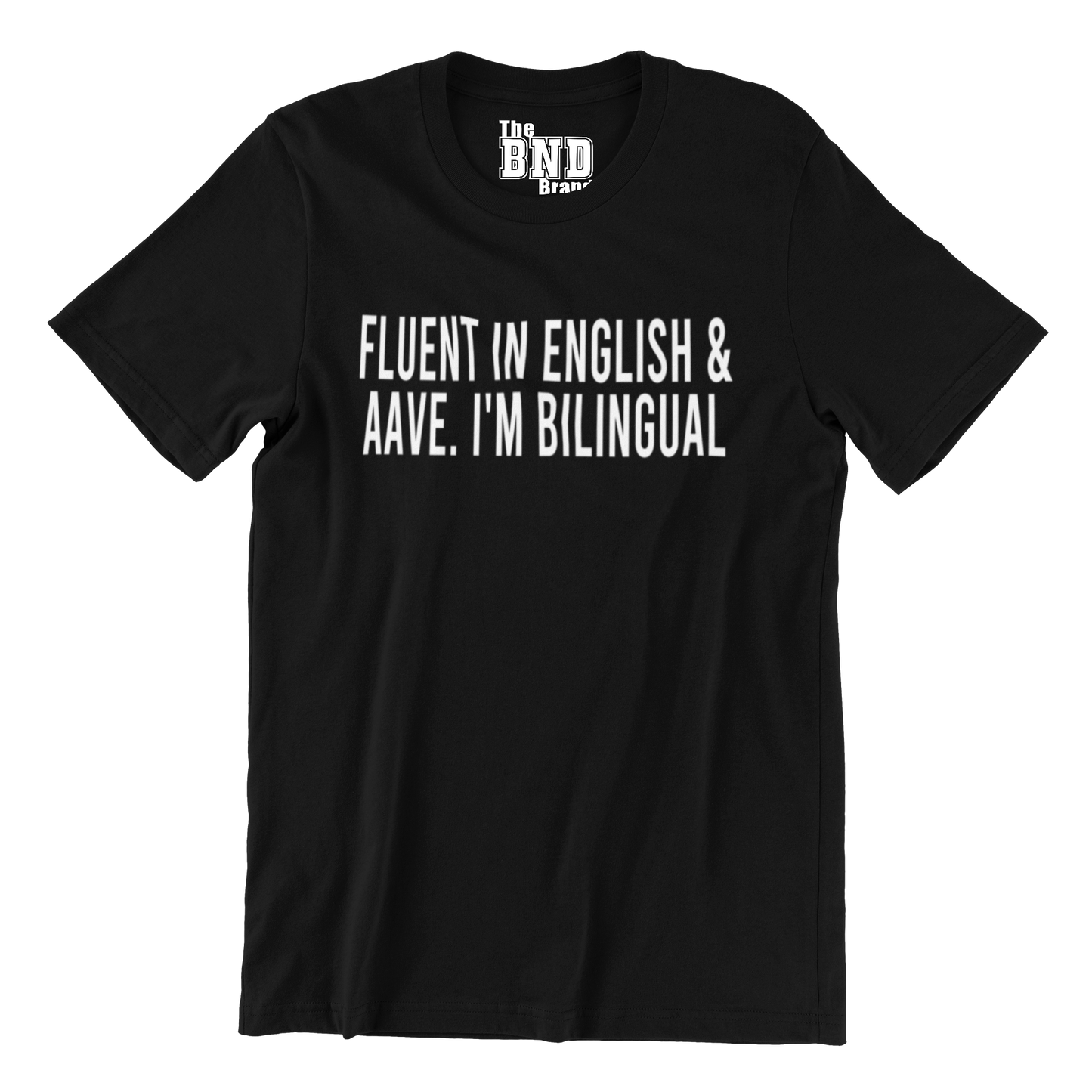 FLUENT IN ENGLISH AND AAVE. I'M BILINGUAL.