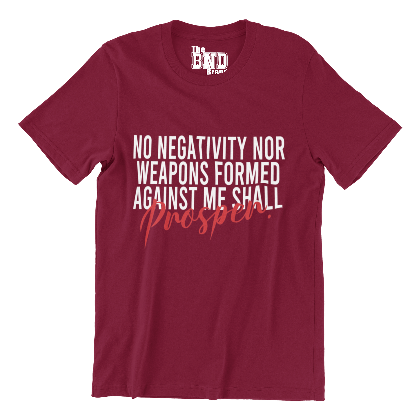 NO NEGATIVITY NOR WEAPONS FORMED AGANIST ME SHALL PROSPER.