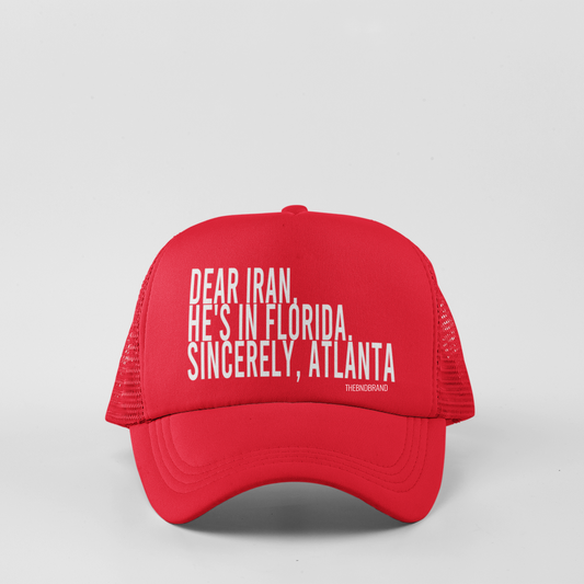 Dear Iran, He's in Florida — Sincerely, Atlanta