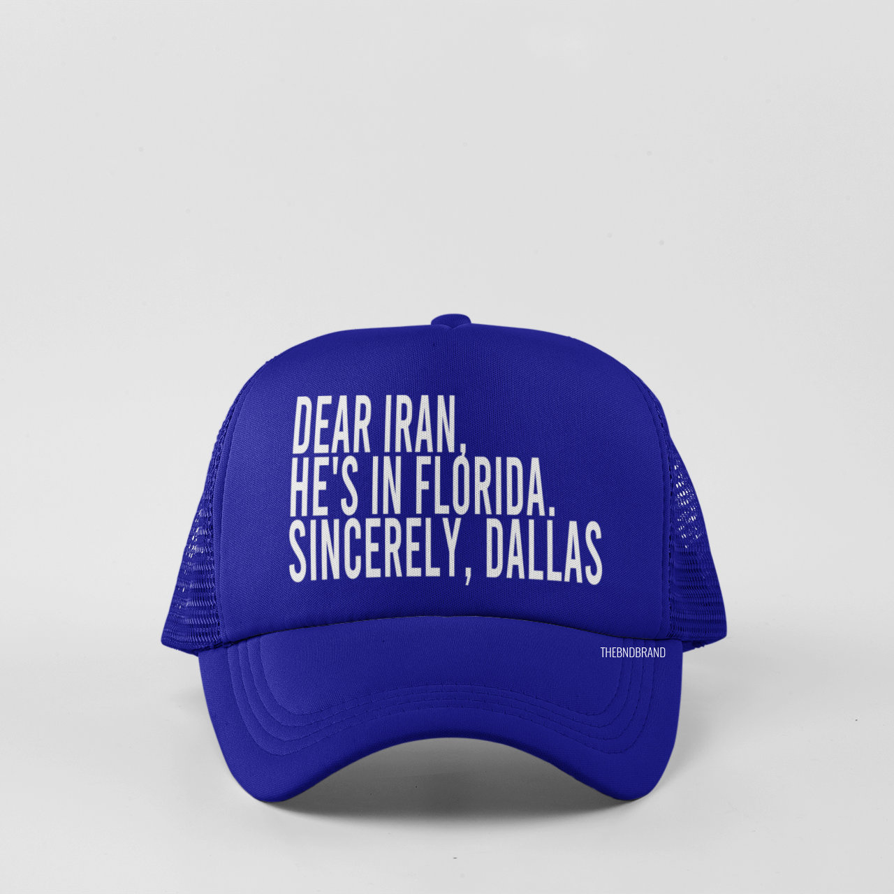 Dear Iran, He's in Florida — Sincerely, Dallas