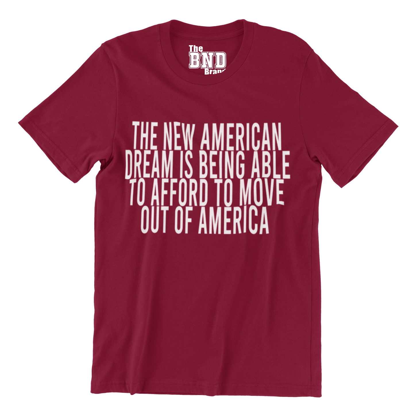 THE NEW AMERICAN DREAM IS BEING ALE TO AFFORD TO MOVE TF OUT OF AMERICA TEE