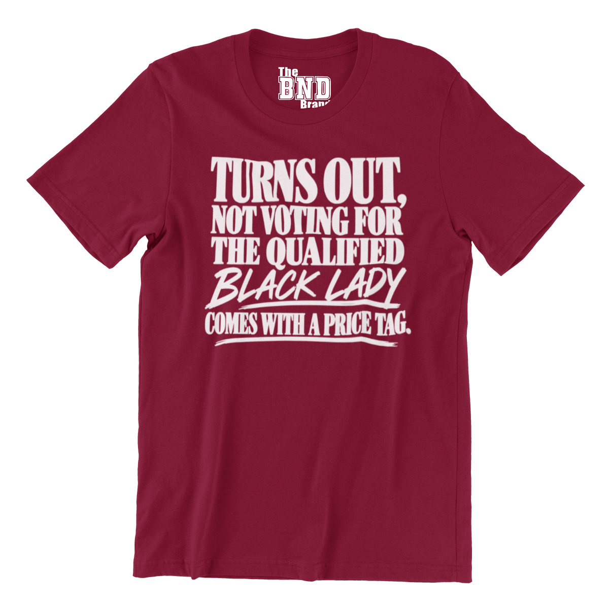 Turns out, not voting for that black lady comes with a price tag.