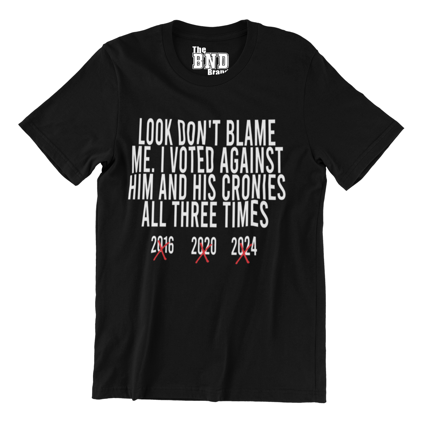 Look Don't Blame Me. I voted against him and his cronies all three times.