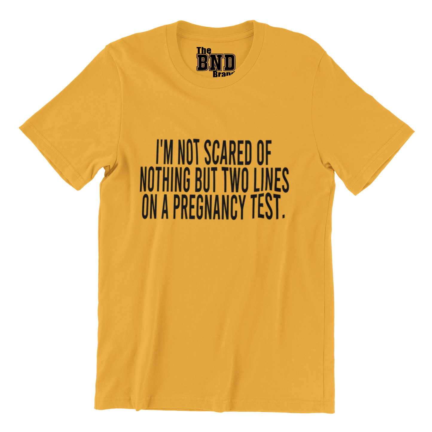 I'M NOT SCARED OF NOTHING BUT TWO LINES ON A PREGNANCY TEST TEE