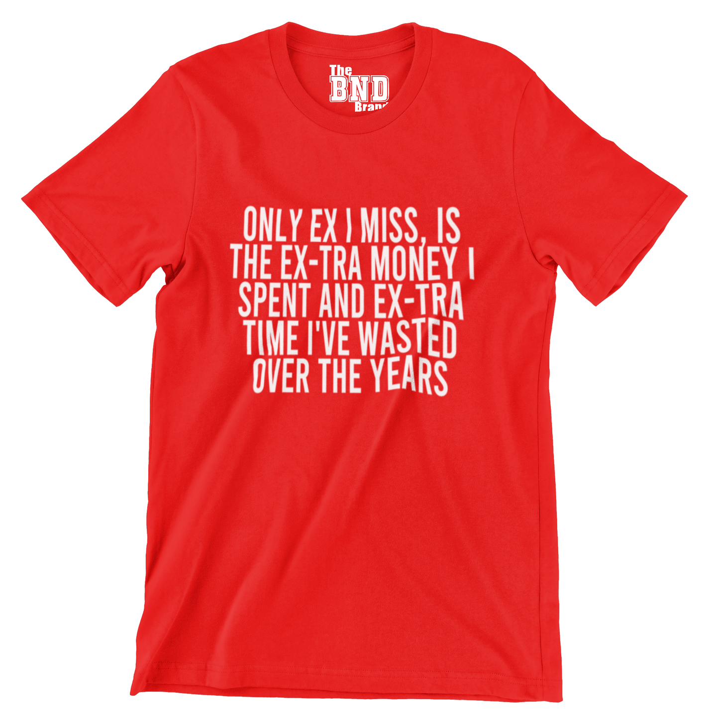 ONLY EX I MISS IS THE EX-TRA MONEY I SPENT AND THE EX-TRA TIME I'VE WASTED OVER THE YEARS