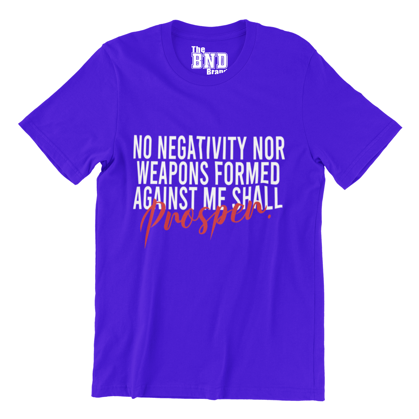 NO NEGATIVITY NOR WEAPONS FORMED AGANIST ME SHALL PROSPER.