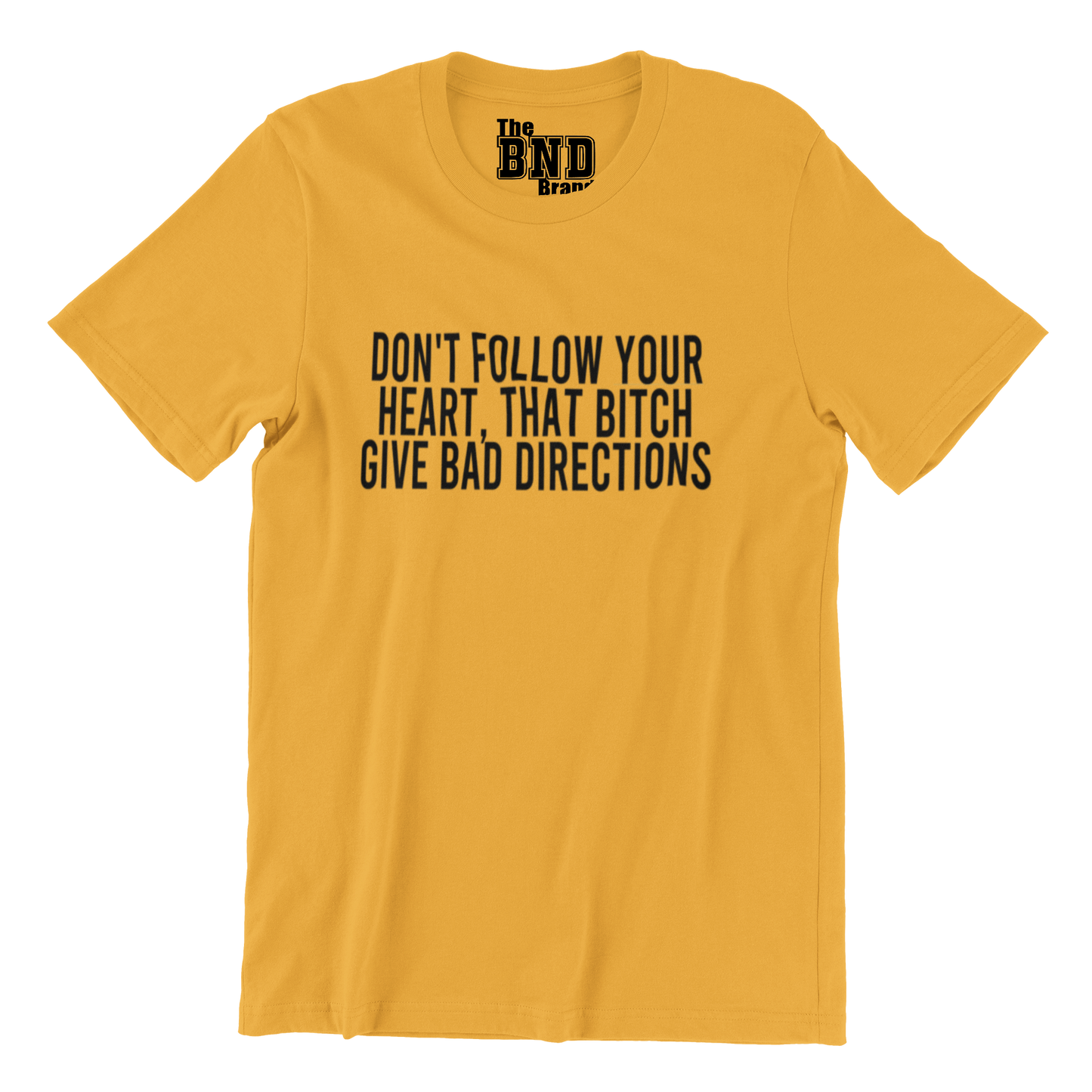 DON'T FOLLOW YOUR HEART. THAT B#TCH GIVE BAD DIRECTIONS
